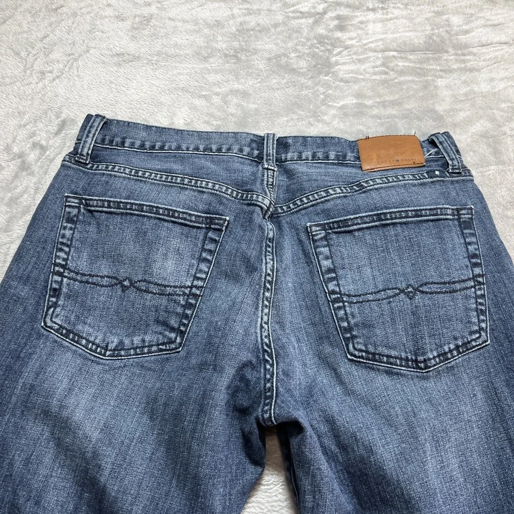 Lucky Brand Jeans Men's 34x31 (Tag 34x32) Blue 221 Original Straight Denim